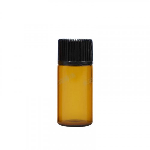 12 dram 1ml amber glass vial with lid (4)